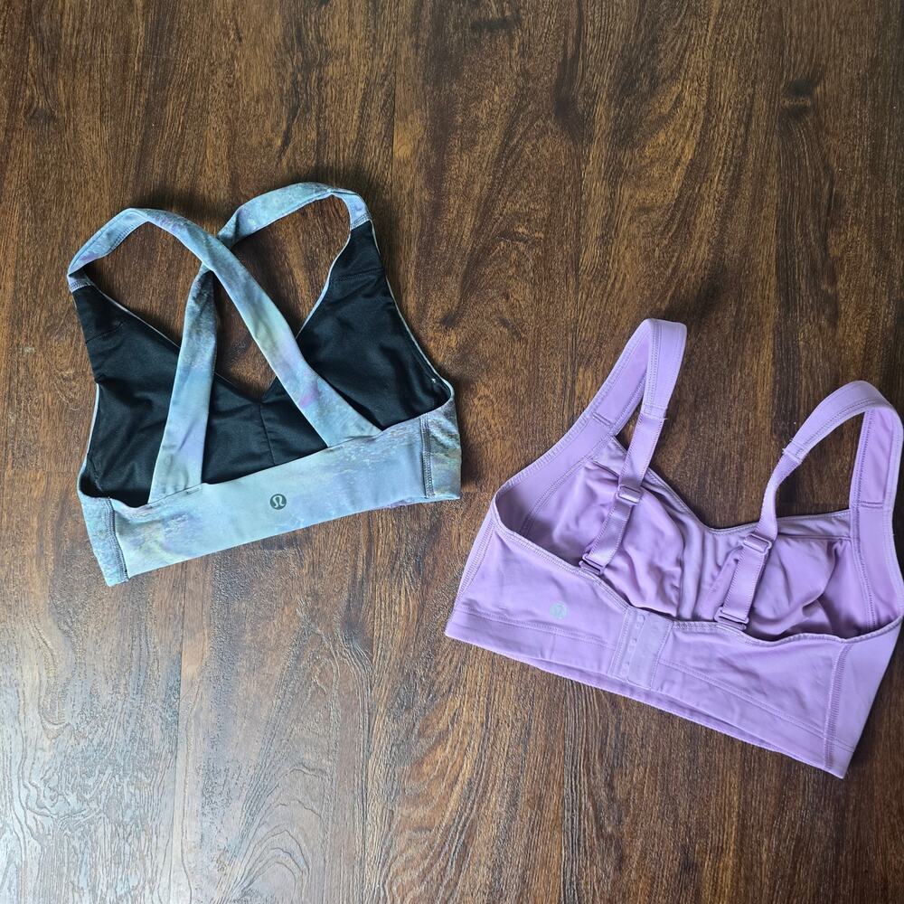 Lululemon Lab Luxtreme Deep-V Bra Size 4 & Ta Ta Tamer Sports Bra Size 6 - Picture 2 of 11